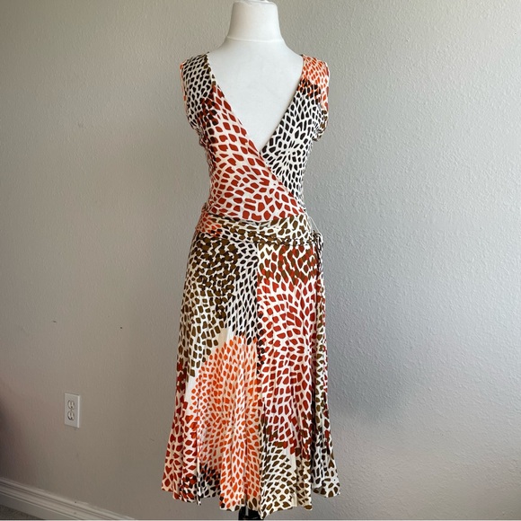 Banana Republic Animal Print Midi Dress - Picture 1 of 13